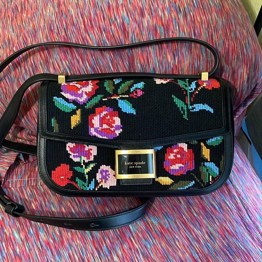 Kate Spade Needlepoint Medium Convertible Crossbody